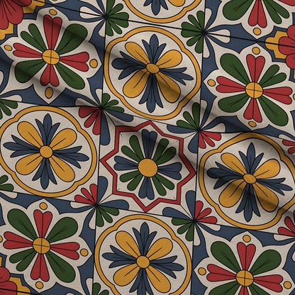 Fiesta Tiles Pattern 17 Minky Fabric