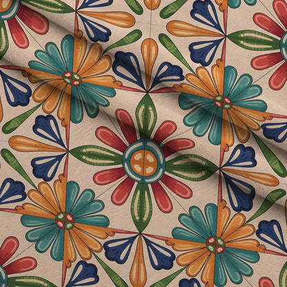 Fiesta Tiles Pattern 22 Minky Fabric
