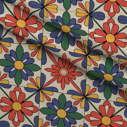Fiesta Tiles Pattern 25 Minky Fabric