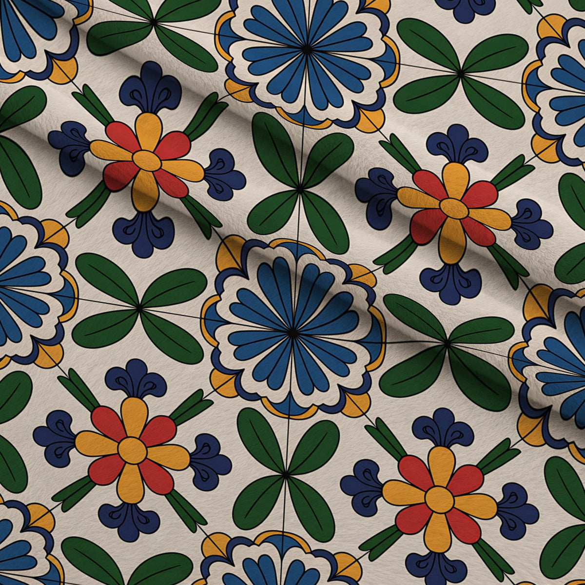 Fiesta Tiles Pattern 27 Minky Fabric