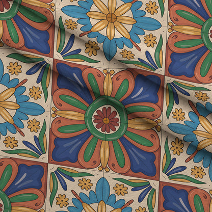 Fiesta Tiles Pattern 28 Minky Fabric