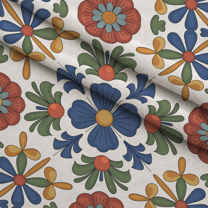 Fiesta Tiles Pattern 9 Minky Fabric