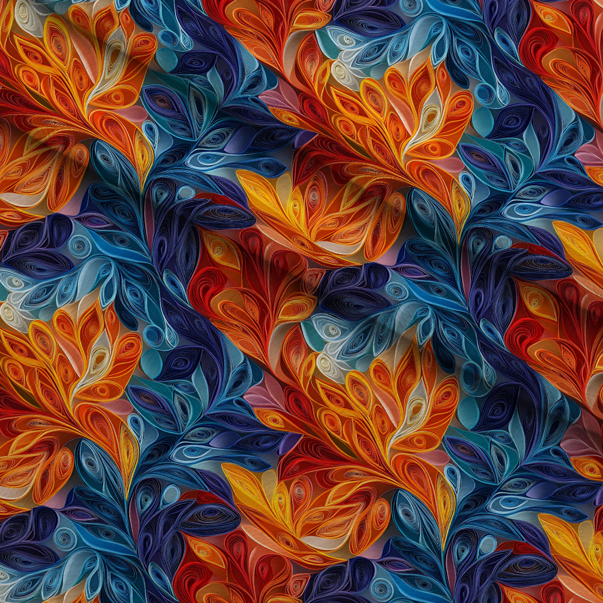 Filigree Blooms Pattern 2 Minky Fabric