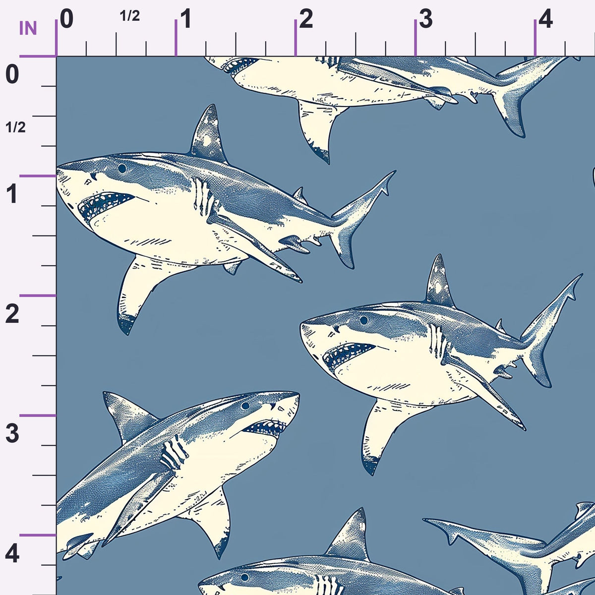 Fin Patrol Pattern 1 Minky Fabric