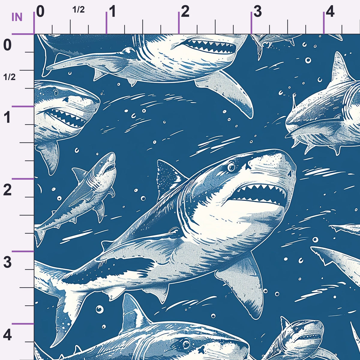 Fin Patrol Pattern 3 Minky Fabric