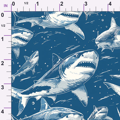 Fin Patrol Pattern 3 Minky Fabric
