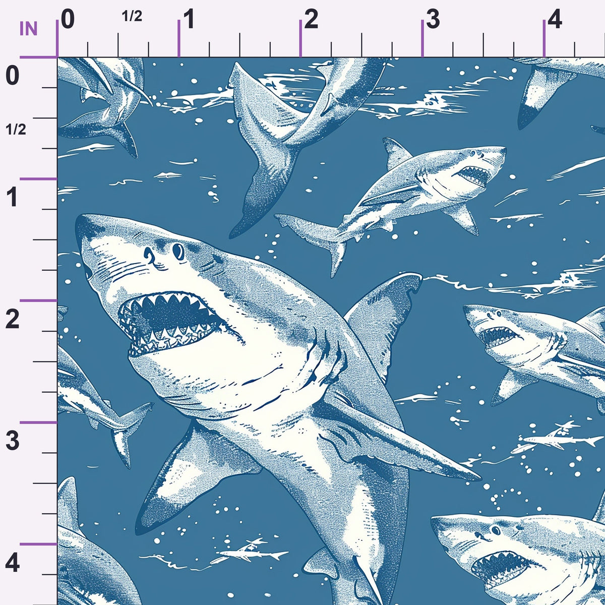 Fin Patrol Pattern 4 Minky Fabric