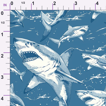 Fin Patrol Pattern 4 Minky Fabric