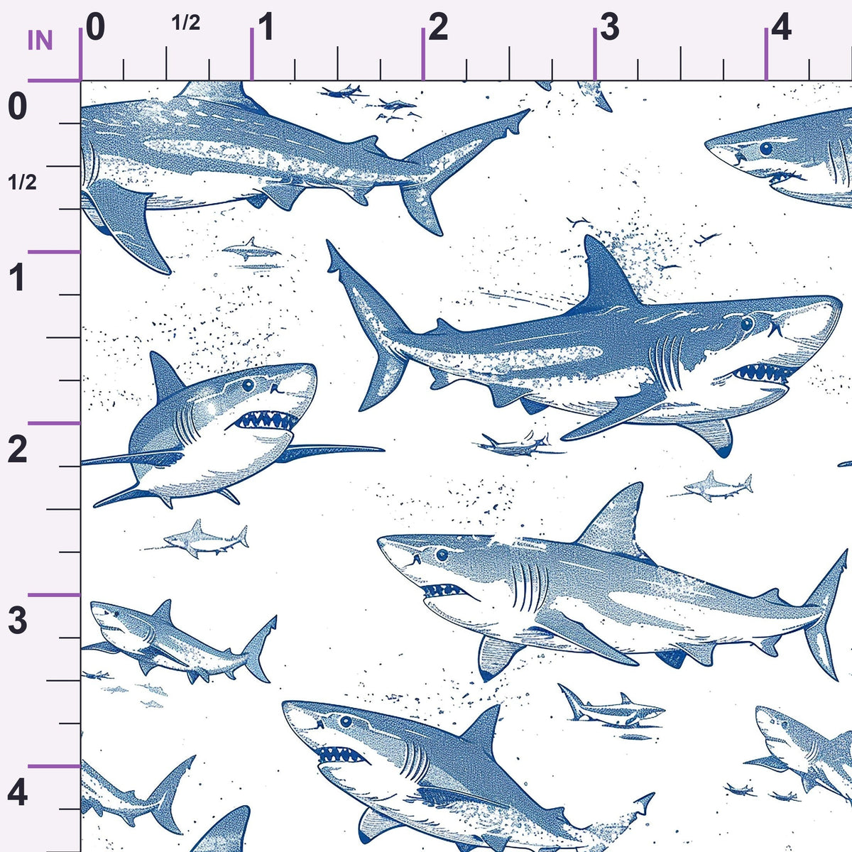 Fin Patrol Pattern 6 Minky Fabric