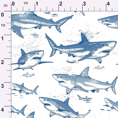 Fin Patrol Pattern 6 Minky Fabric