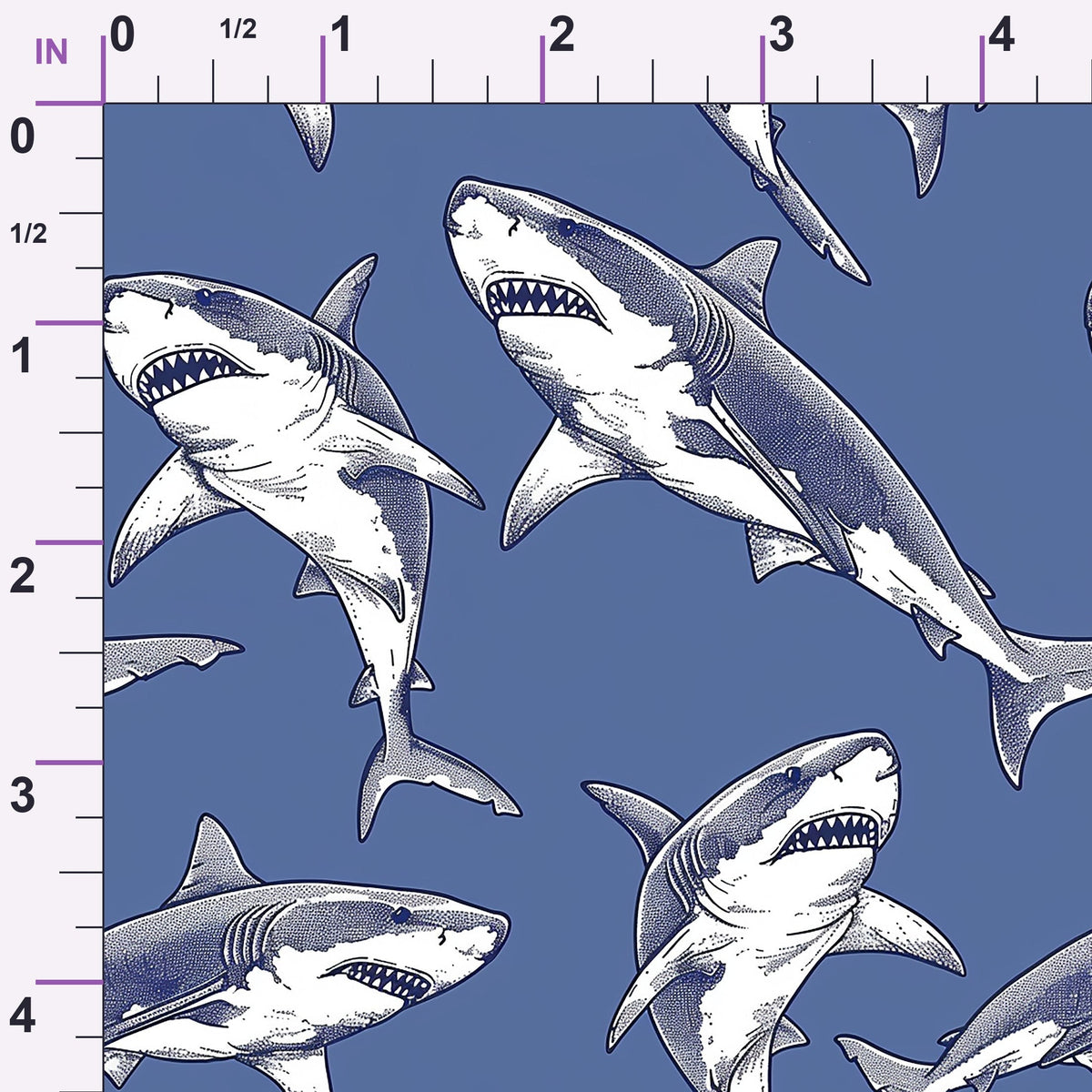 Fin Patrol Pattern 7 Minky Fabric