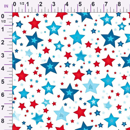 Firecracker Blooms Pattern 11 Minky Fabric