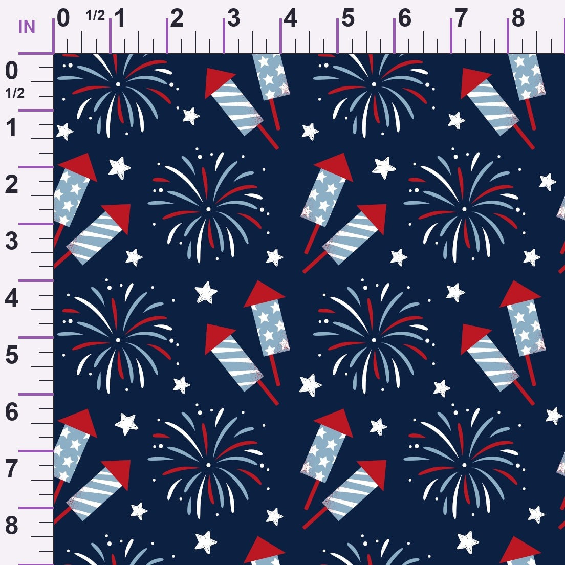 Firecracker Blooms Pattern 7 Minky Fabric