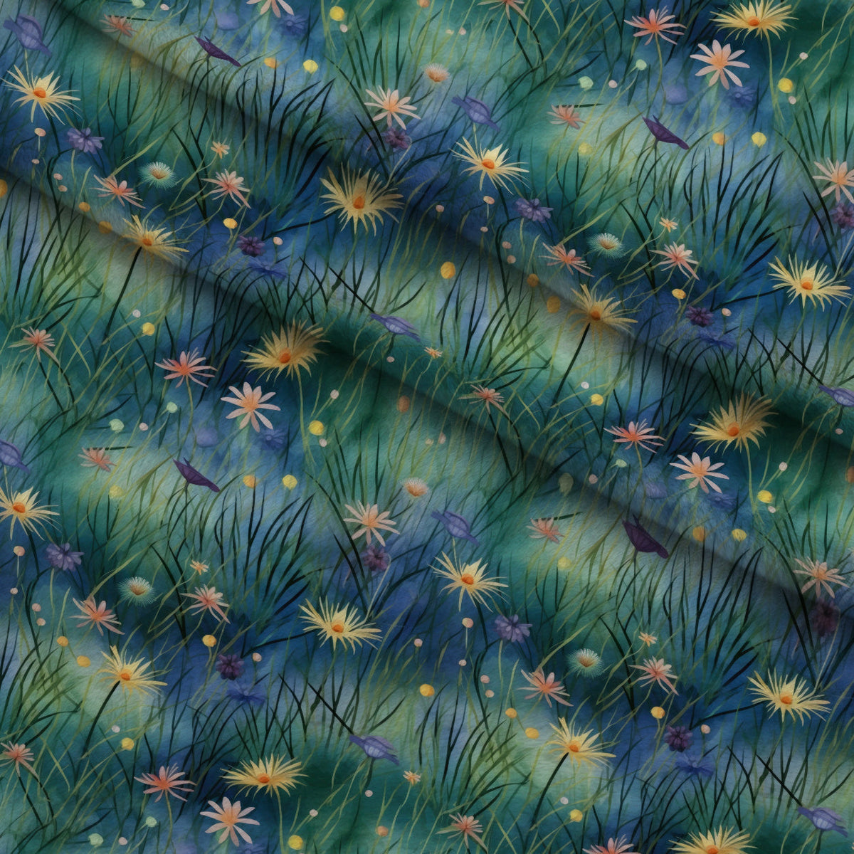 Firefly Fields Pattern 4 Minky Fabric