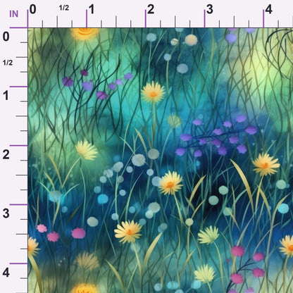Firefly Fields Pattern 8 Minky Fabric