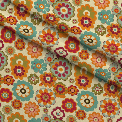 Flower Power Pattern 10 Minky Fabric