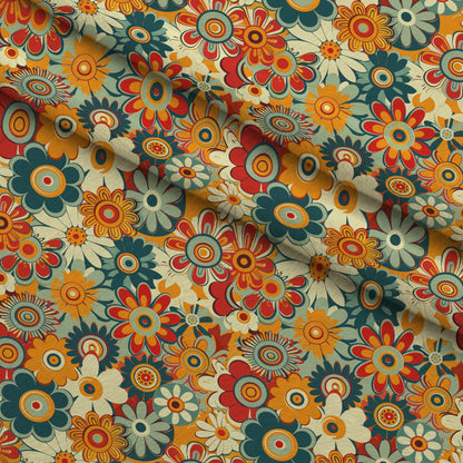 Flower Power Pattern 11 Minky Fabric