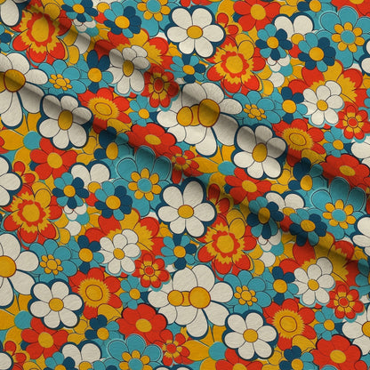 Flower Power Pattern 13 Minky Fabric