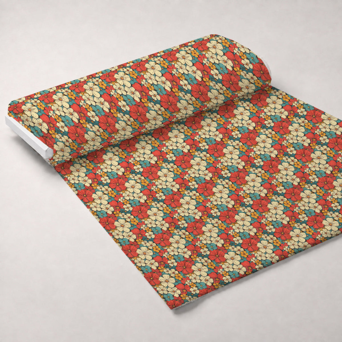 Flower Power Pattern 18 Minky Fabric