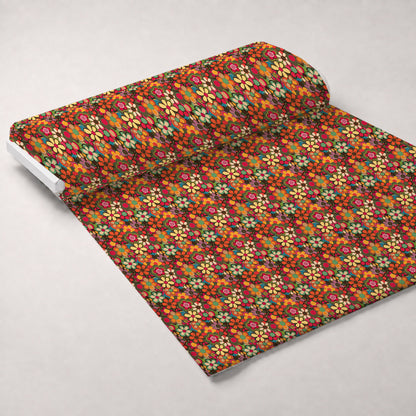 Flower Power Pattern 2 Minky Fabric