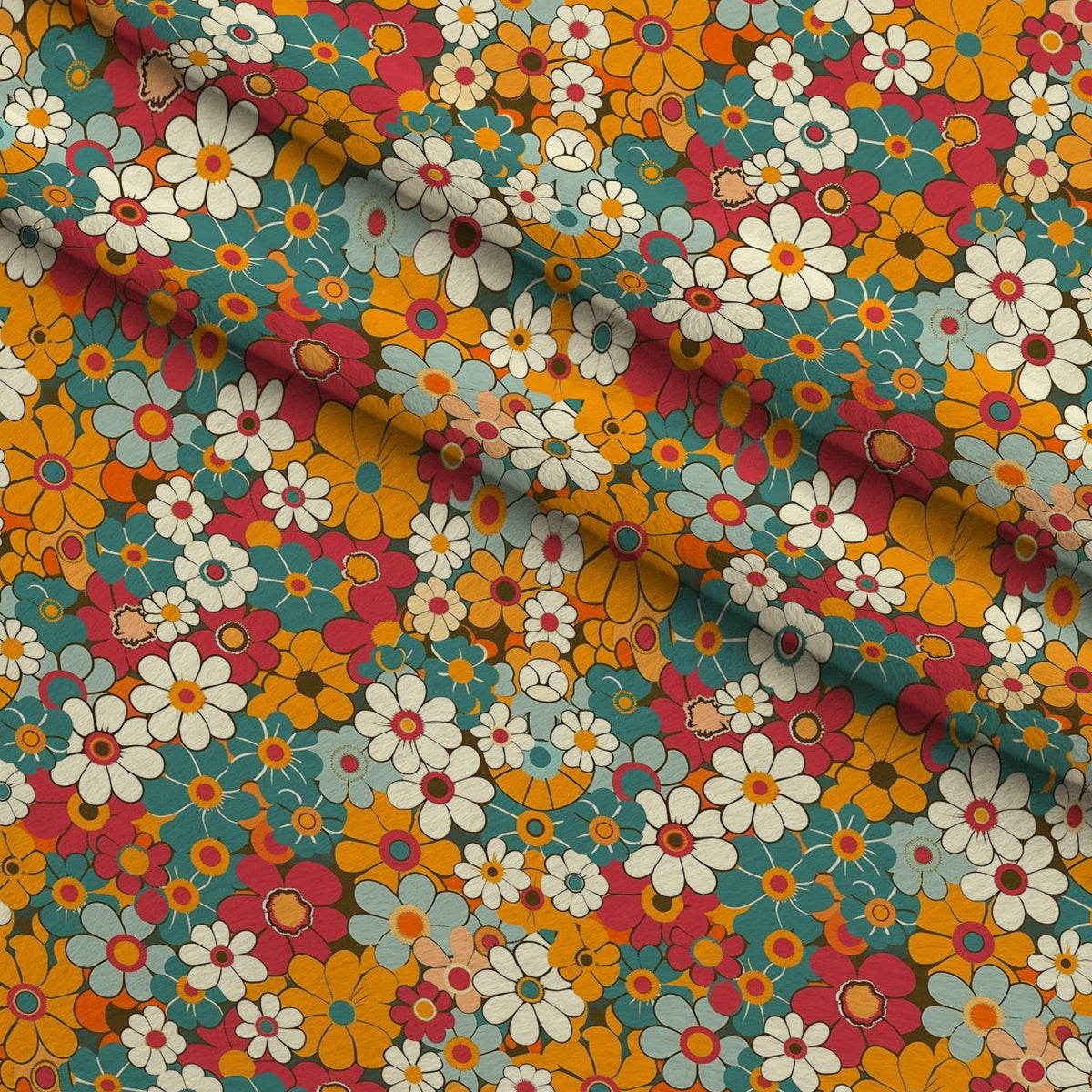 Flower Power Pattern 20 Minky Fabric