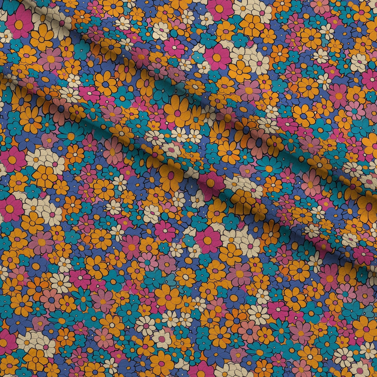 Flower Power Pattern 9 Minky Fabric