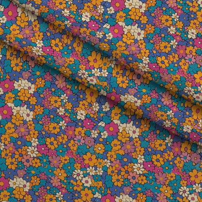 Flower Power Pattern 9 Minky Fabric