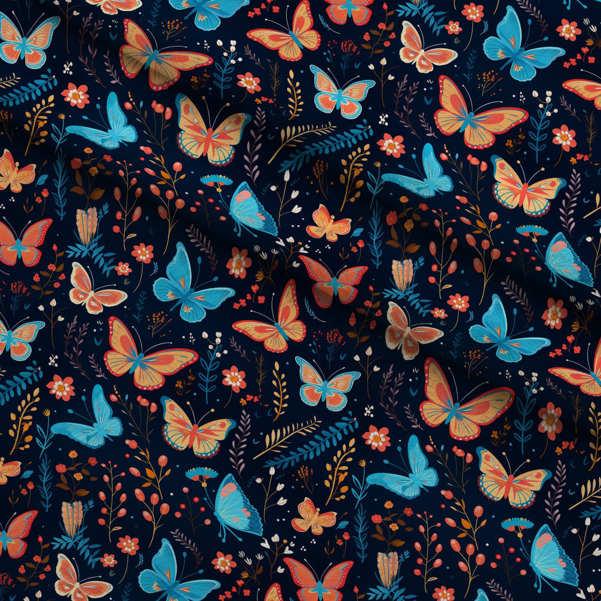 Flutter Garden Pattern 3 Minky Fabric