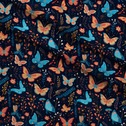 Flutter Garden Pattern 3 Minky Fabric