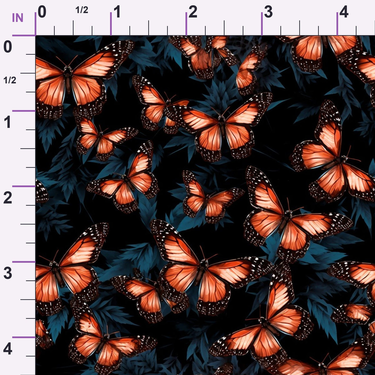 Flutter Garden Pattern 4 Minky Fabric