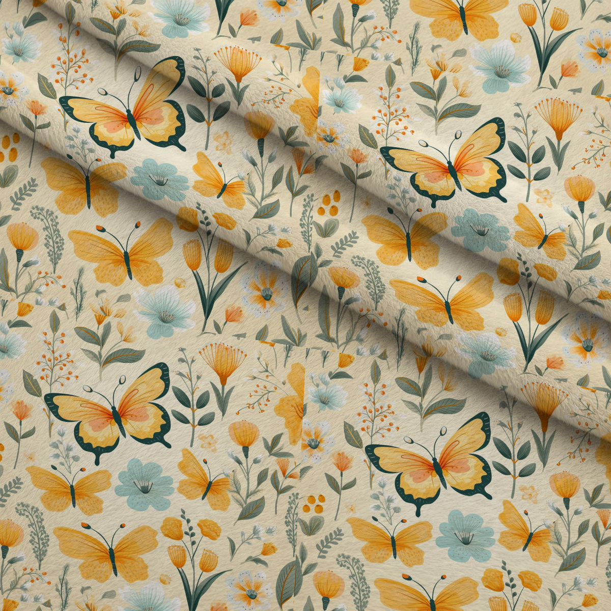 Flutter Garden Pattern 5 Minky Fabric