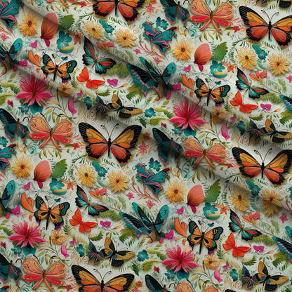 Flutter Garden Pattern 7 Minky Fabric