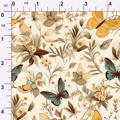 Flutter Garden Pattern 9 Minky Fabric