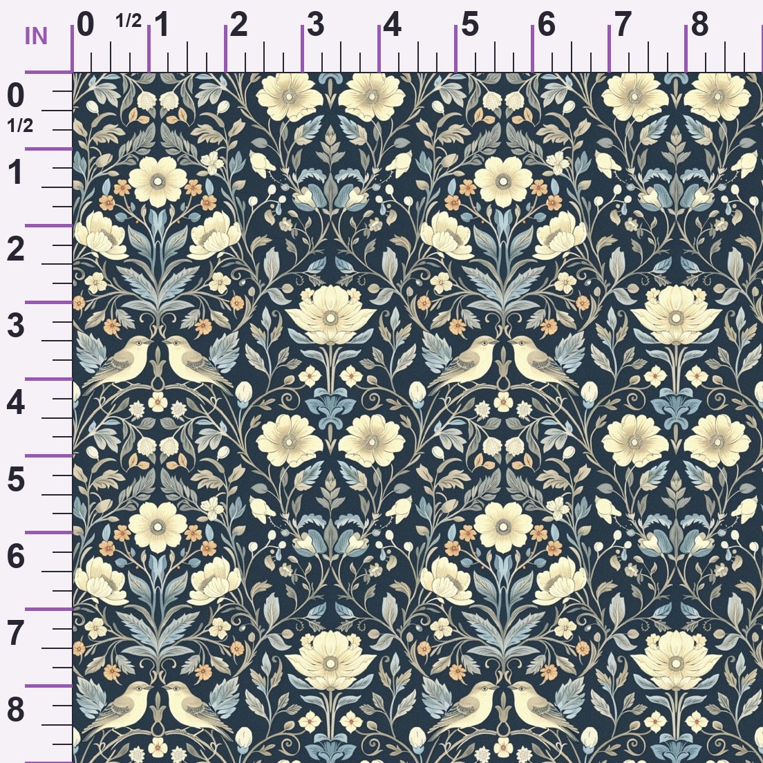 Folklore Blooms Pattern 1 Minky Fabric