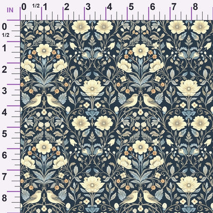 Folklore Blooms Pattern 1 Minky Fabric
