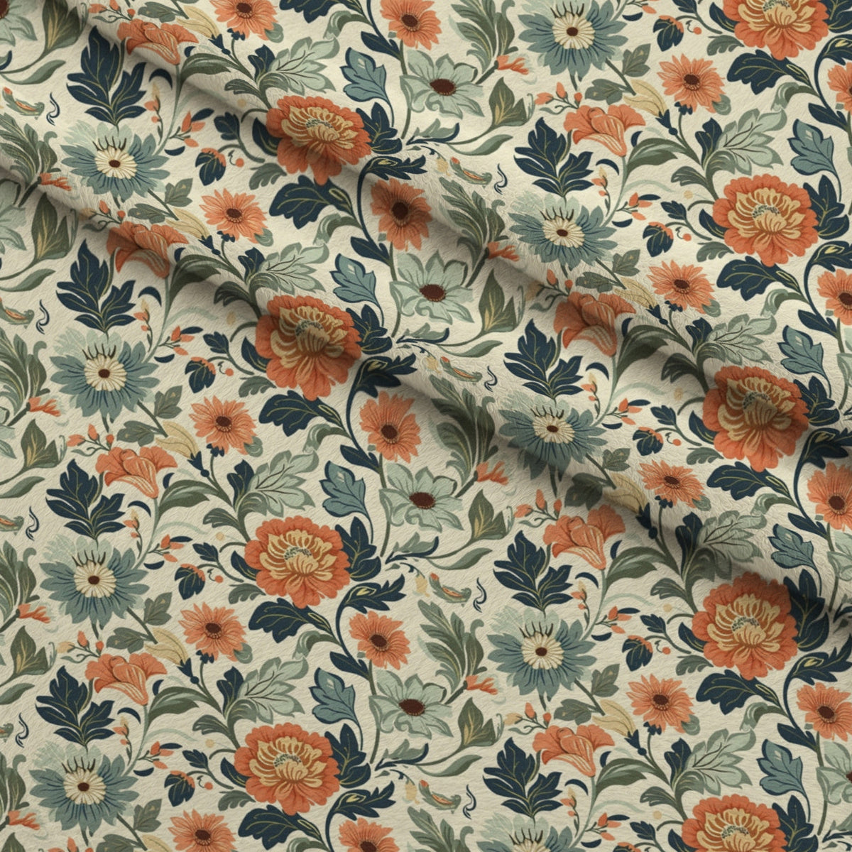 Folklore Blooms Pattern 10 Minky Fabric