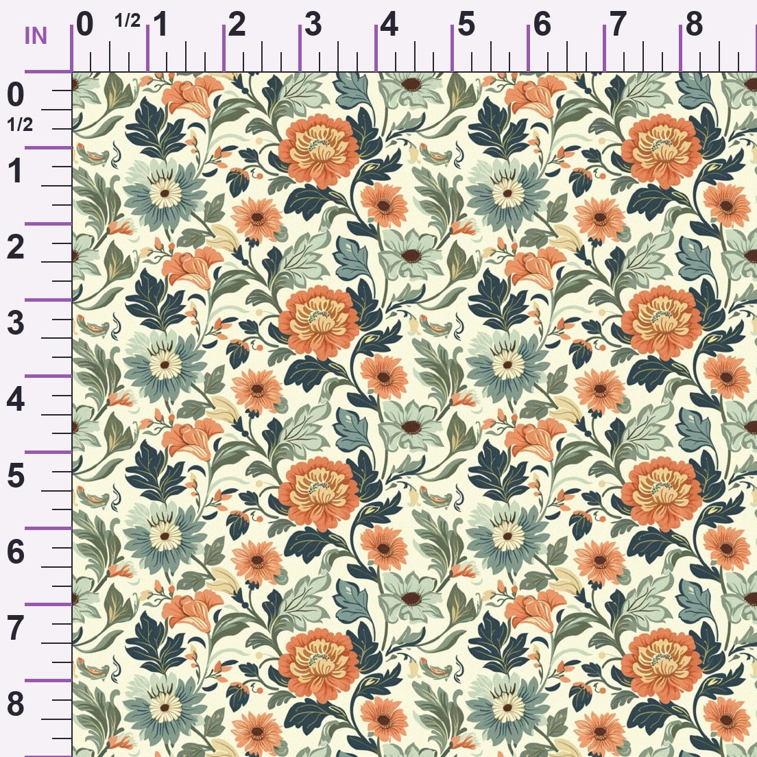 Folklore Blooms Pattern 10 Minky Fabric