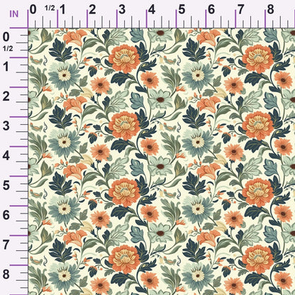 Folklore Blooms Pattern 10 Minky Fabric