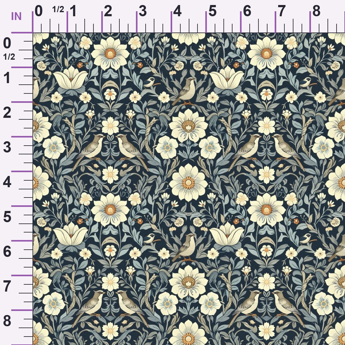 Folklore Blooms Pattern 17 Minky Fabric