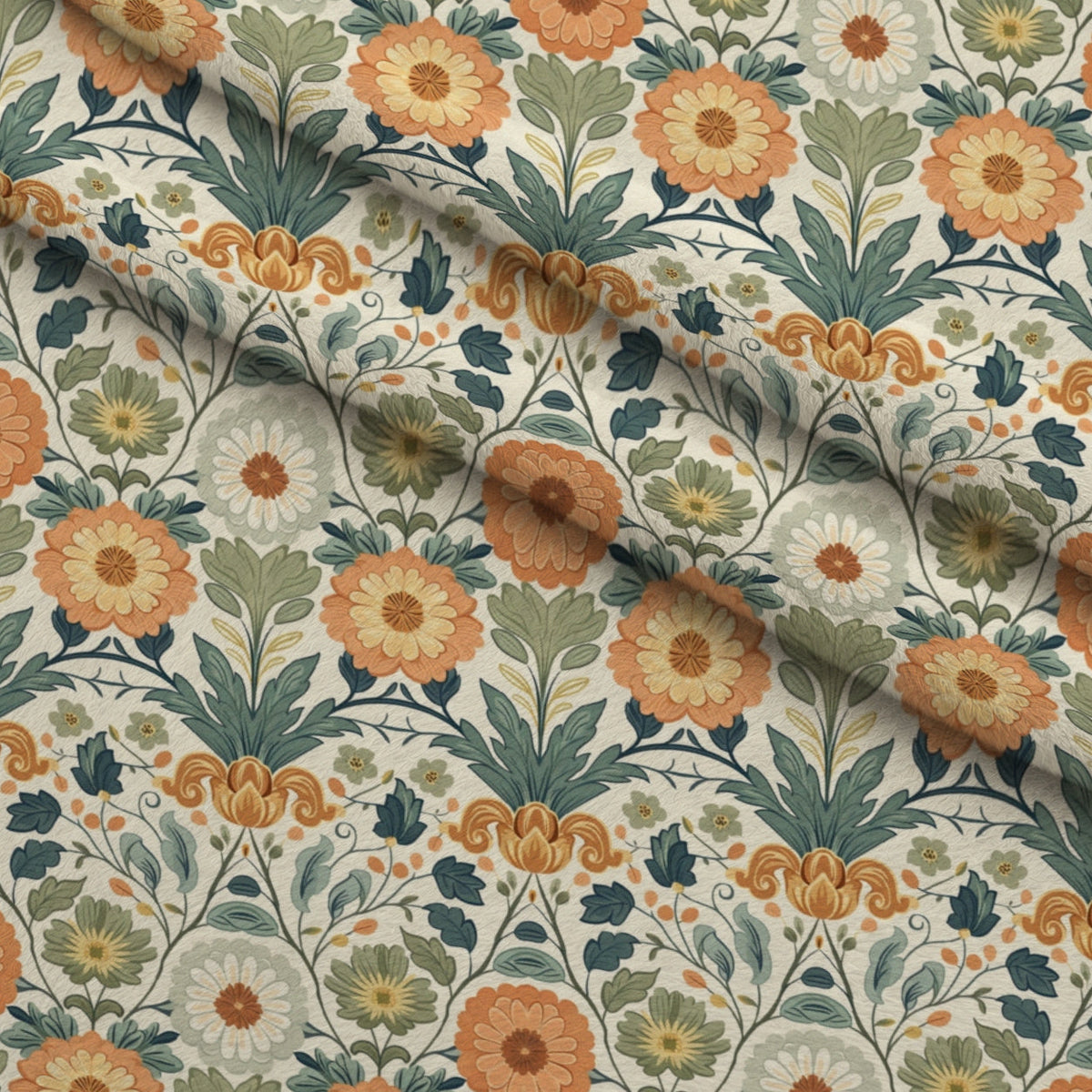 Folklore Blooms Pattern 4 Minky Fabric
