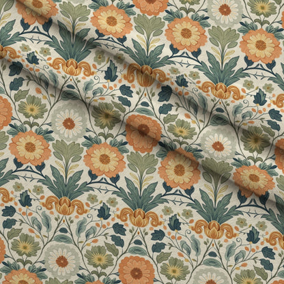 Folklore Blooms Pattern 4 Minky Fabric