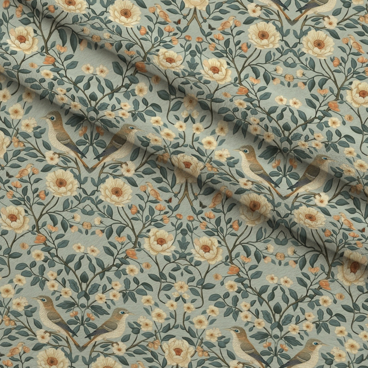 Folklore Blooms Pattern 6 Minky Fabric
