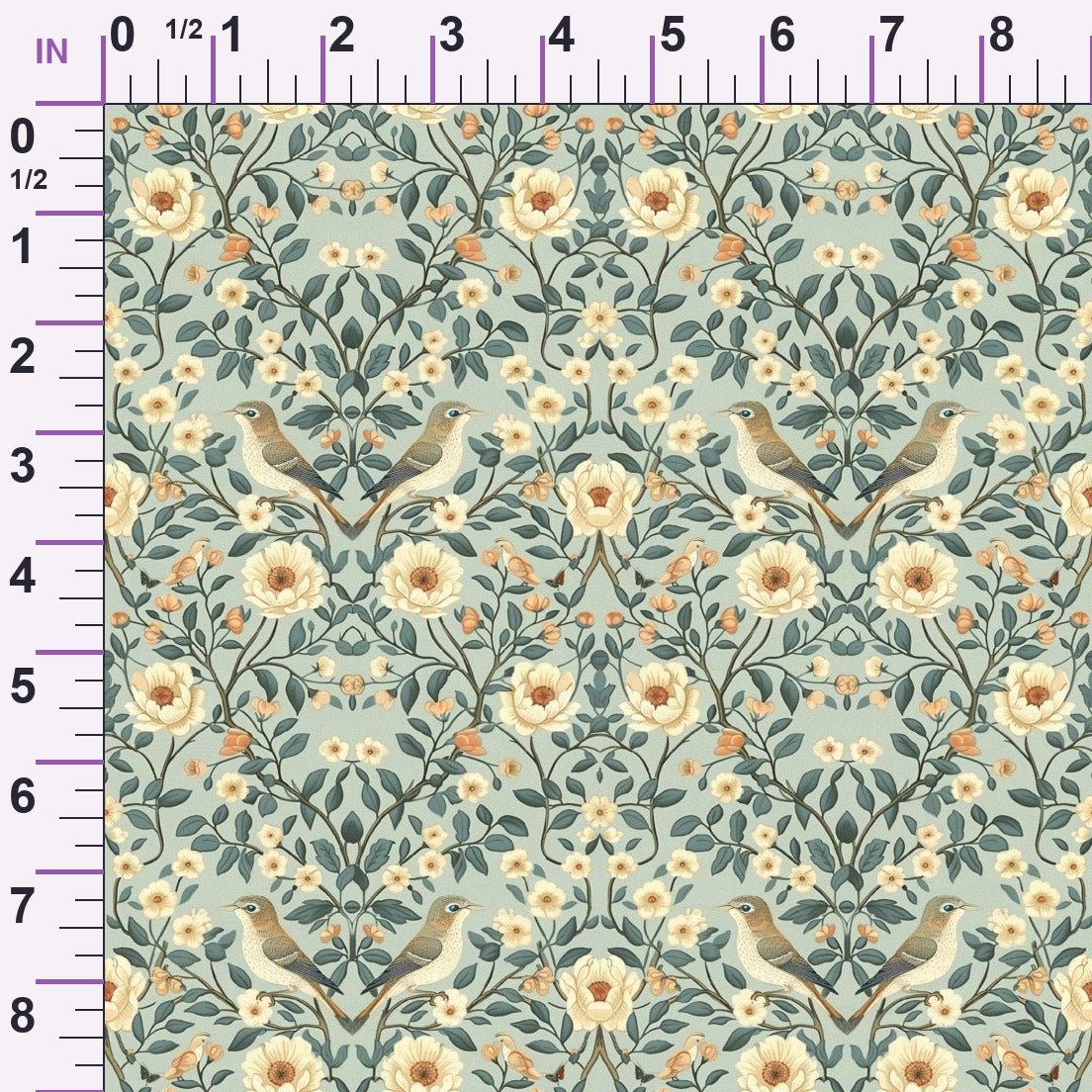 Folklore Blooms Pattern 6 Minky Fabric