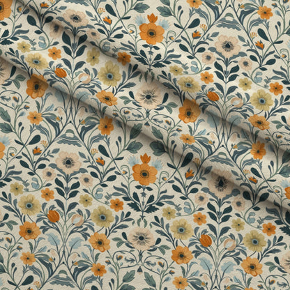 Folklore Blooms Pattern 9 Minky Fabric