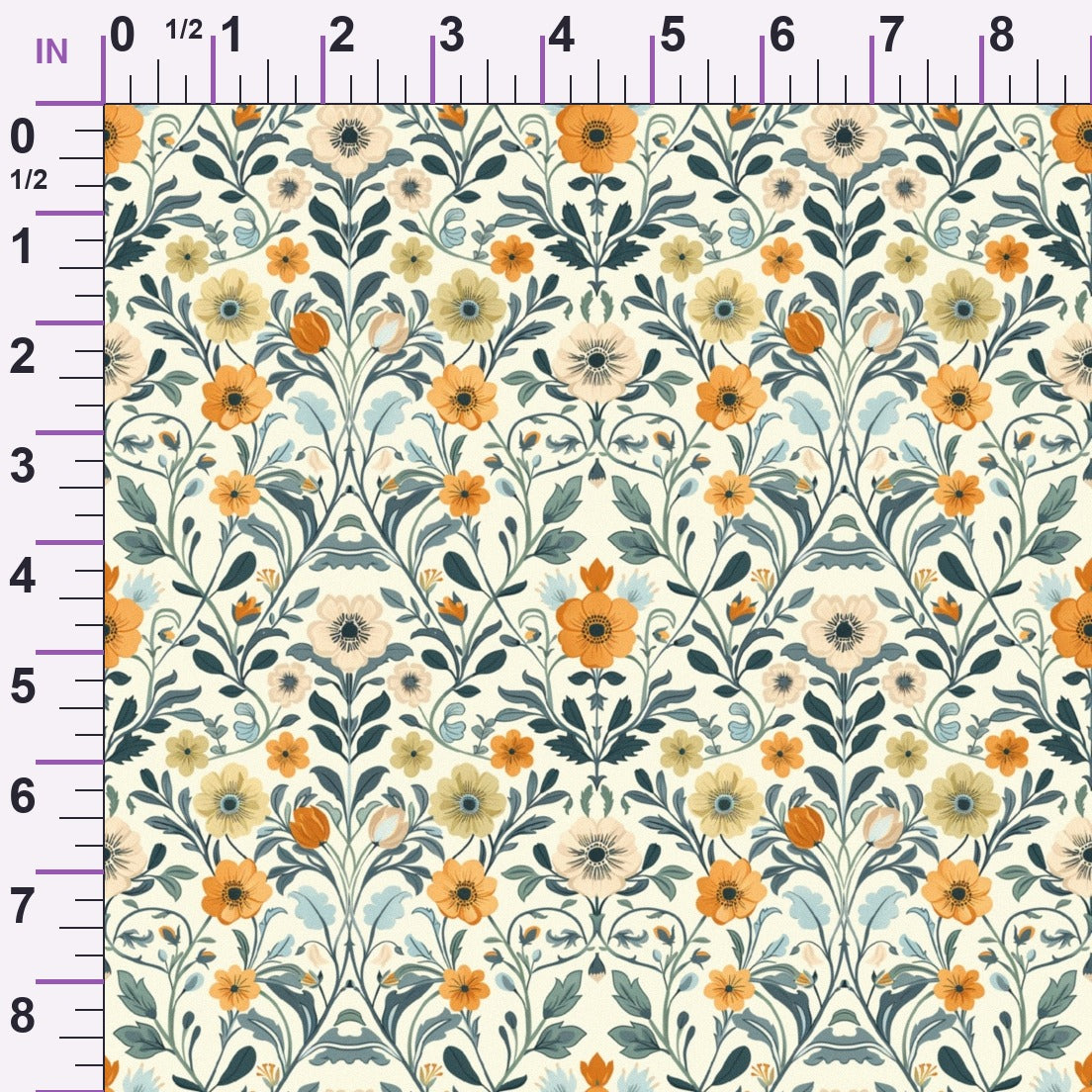 Folklore Blooms Pattern 9 Minky Fabric
