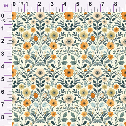 Folklore Blooms Pattern 9 Minky Fabric