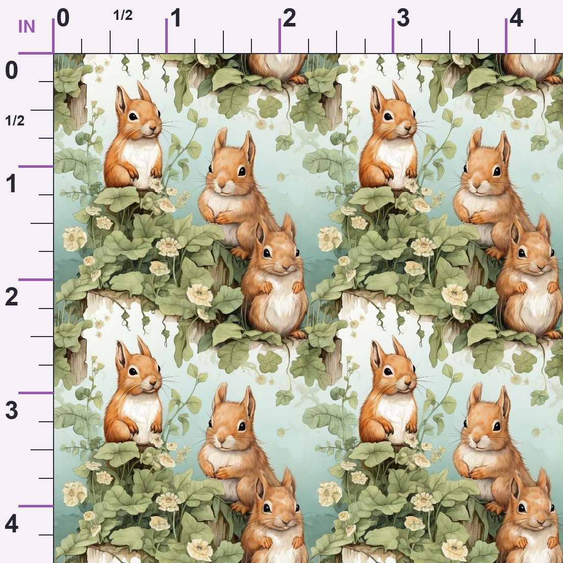 Forest Friends Pattern 1 Minky Fabric