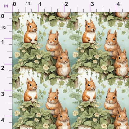 Forest Friends Pattern 1 Minky Fabric