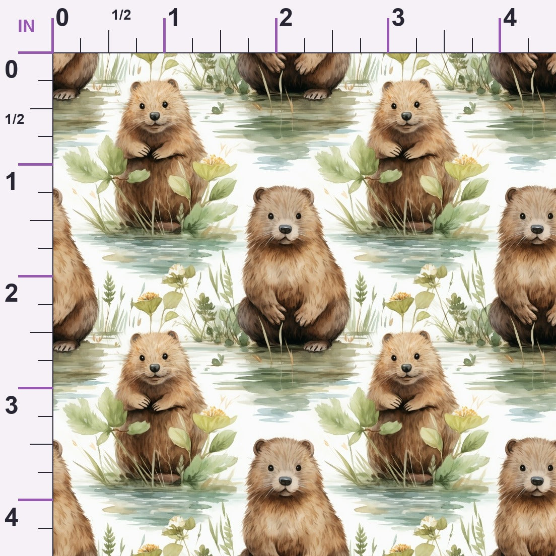 Forest Friends Pattern 12 Minky Fabric