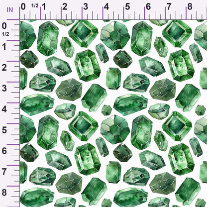 Forest Jewels Pattern 1 Minky Fabric